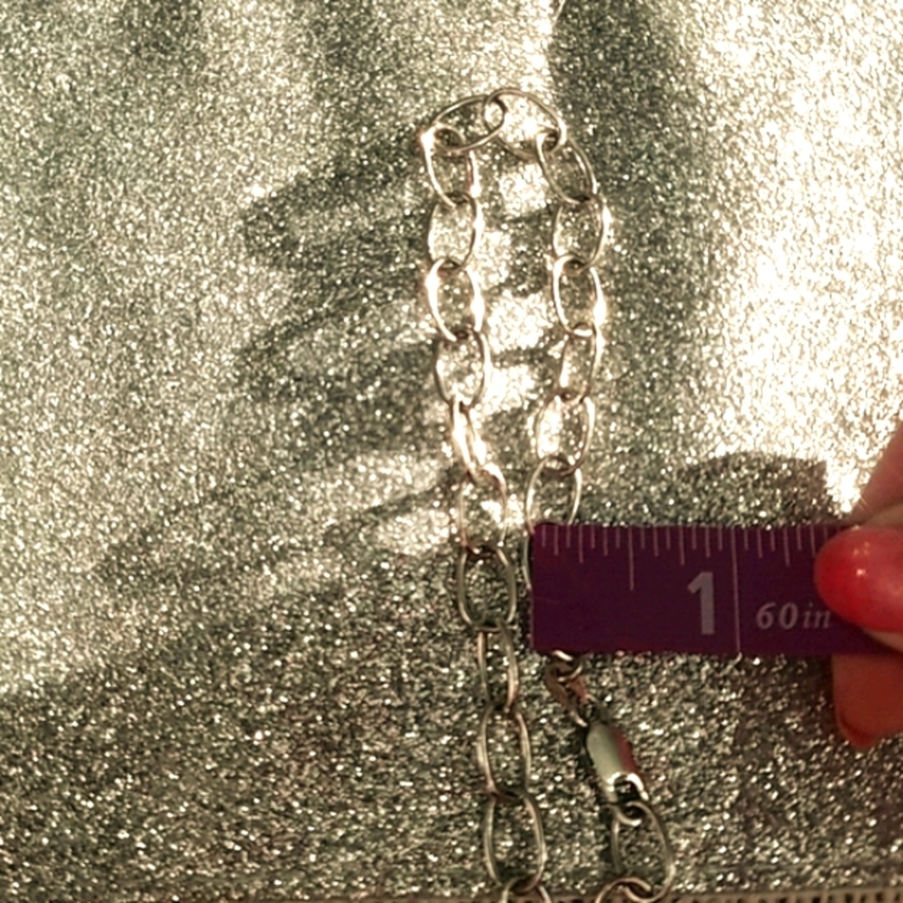 NEW 3/8 link Sterling  silver  necklace.